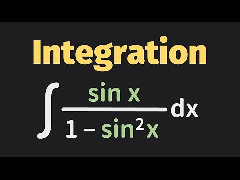 Integration of Fraction Involving Trig Functions | Integration | Calculus | Glass of Numbers