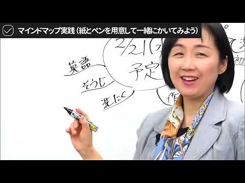 【Schoo】#6 マインドマップ 3つの特徴 -脳の第一言語を知り、日常の思考に活用する- | 塚原 美樹 先生 ～実践：1日の計画をマインドマップで考える～