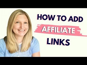 HOW TO ADD AFFILIATE LINKS TO YOUR BLOG POST: Tutorial on adding affiliate links & banners to posts
