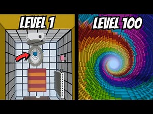 Level 1 to 100 Minecraft Impossible Dropper
