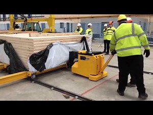 Moving Modular #Buildings with Ease on Rails or Castors with MasterMover (MasterMover HD video)