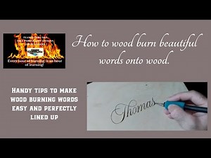 pyrography, how to wood burn beautiful letters onto wood