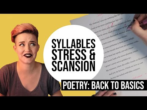 Scansion: How to Identify Stressed and Unstressed Syllables