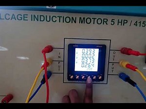 Locked or Blocked rotor test (Short Circuit Test) on 3 phase induction motor