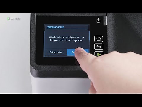 Lexmark—Connecting the printer to the wireless network