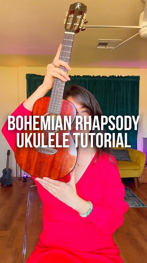 Bernadette Teaches Music on Instagram: "Bohemian Rhapsody by Queen Ukulele Tutorial Here’s the fingerpicking pattern that I’m doing: GEA - C (4 times per chord) If chords are in [brackets], do it 2 times per chord If you’d like to vote on ALL future tutorials, join our G String Fam 📣 Broadcast Channel! Thank you so much for jamming with me today! See you in the next one 😚 Bernadette"