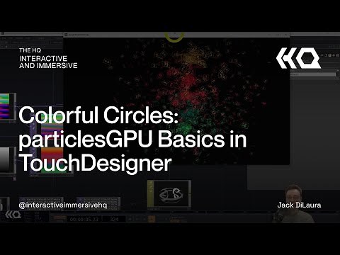 Colorful Circles: particlesGPU Basics in TouchDesigner - TouchDesigner Tutorial 135