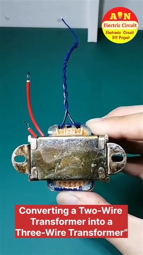 How to convert a two-wire transformer into a three-wire transformer ? #electronic #shortsfeed