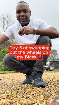 Day 5 of swapping out the wheels on our BMW Z4