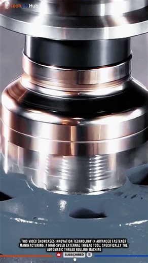 Innovation Technology high-speed External Thread Tool: Automatic Thread Rolling Machine #tech
