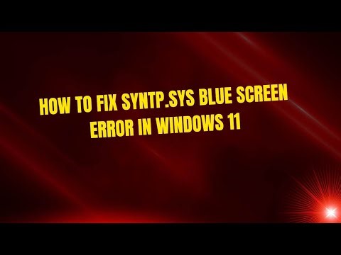 How to Fix SynTP.sys Blue Screen Error in Windows 11
