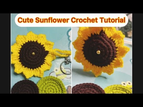 Easy Crochet Sunflower Tutorial | Teach & Create Beautiful Flowers 🌻