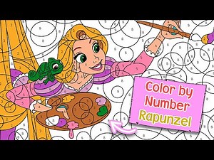 Color by Number Disney Princess Rapunzel