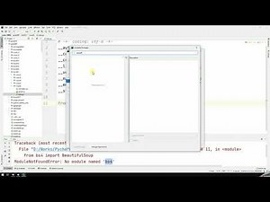 Installer BS4 (BeautifulSoup) dans PyCharm (avec un environnement Anaconda)