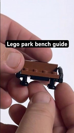 How to build a Lego park bench