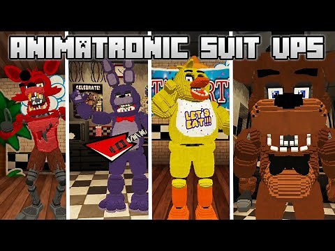 FNAF 1 All Animatronics POV in Minecraft (+2 Animatronic) [Dany Fox Addon]
