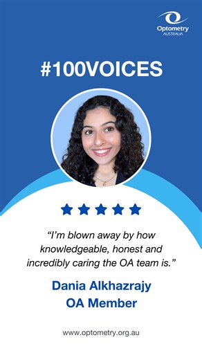 "I'm blown away by how knowledgeable, honest and incredibly caring the OA team is." - Dania, OA member Like many new grads, Dania faced the challenges of a tough job market. Reaching out to OA gave her: ➤ ﻿﻿A safe space to discuss her ideas, fears, and next steps ﻿﻿➤ Guidance that showed her opportunities beyond the consulting room ﻿﻿➤ Ongoing support from a team that continues to back her career journey Her message to other early-career optometrists and students: the real world is more exciting