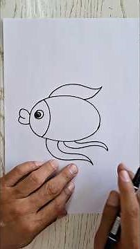 Easy Fish Drawing | Simple Sketch for Beginners #shorts