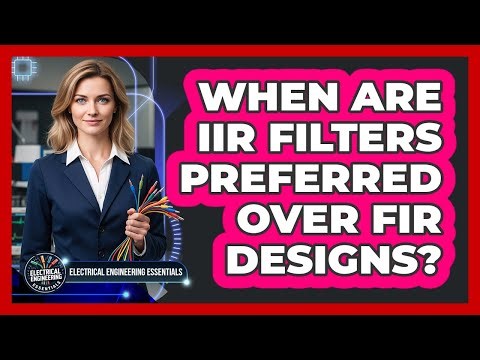 When Are IIR Filters Preferred Over FIR Designs?