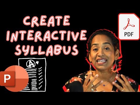 How to create Interactive Syllabus using PowerPoint
