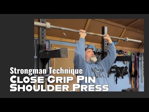 Close Grip Pin Shoulder Press - Strongman Training Library