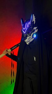 3.9K views · 6.9K reactions | Cyberpunk Kitsune Mask with Fans & RGB...