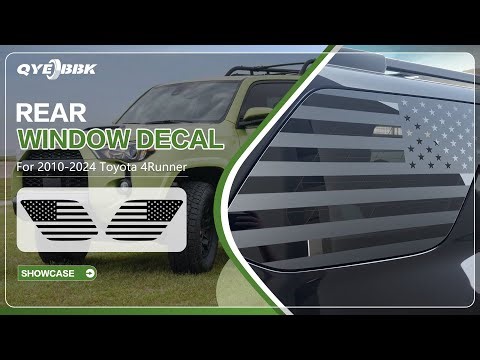 How To Install Rear Window Decals US Flag Stickers on 2010-2024 Toyota 4Runner | JiangTaiYuZheng