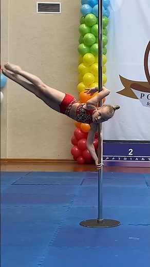 7 years old super strong! Pole sport kids championship 2023