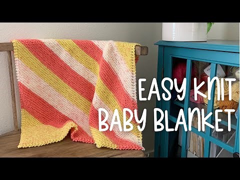 Easy Baby Blanket Knitting Pattern for Beginners | Step-by-Step Tutorial