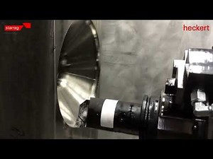 Heckert Helical interpolation turning on a HEC 630 Athletic