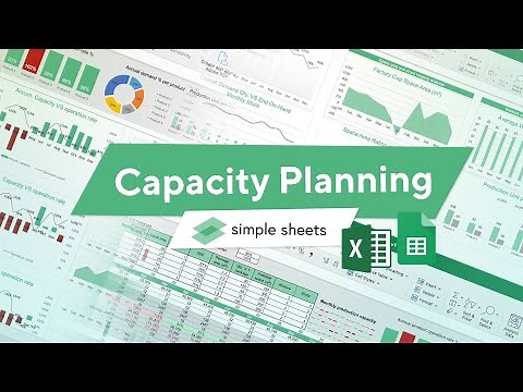 Capacity Planning Excel Template Step-by-Step Video Tutorial by Simple Sheets