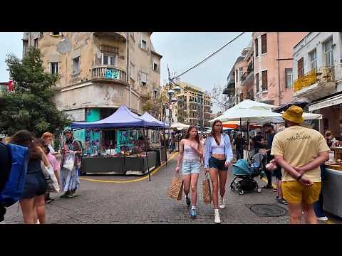 🇮🇱 Tel Aviv, Israel: Local Streets and Daily Life – 4K Walking Tour