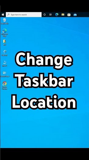 How to Change Taskbar Location | Taskbar Niche Kaise Laye Windows 10