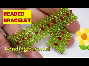 Beaded Bracelet : Chevron Stitch - Bead it in 2 hours!