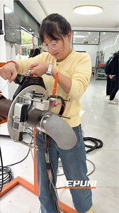 The welding machine is a very simple to operate welding equipment. You only need to input the pipe diameter and wall thickness, it can automatically generate welding parameters and automate the welding. | Kepuni Orbital Welding