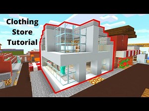 Minecraft: Simple Modern Clothing Store Building Tutorial