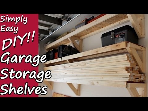 DIY Garage Storage Shelves
