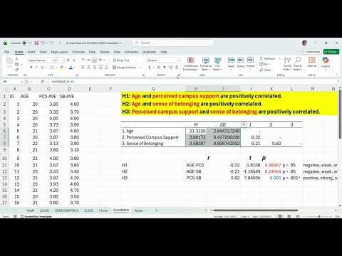 08 Excel Homework 2 APA Style Correlation Table