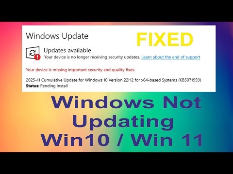 How to Fix Windows Update Error “Your Device is missing Important Security Update” | SOLVED FIXED