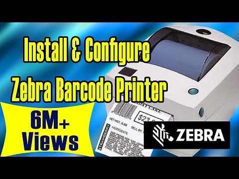 How to Install and Configure zebra barcode printer GC420T