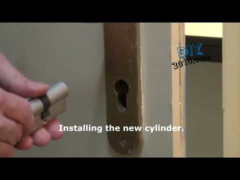 How to change a lock cylinder on a door | How to fit a profile cylinder lock | Lock replacement