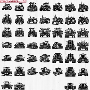 Laser Engraving Files Tractor Dxf Bundle | Laser Cut Tractor Files | Cnc Engrave Farm Designs | Vector Line Art | Commercial Use - Etsy