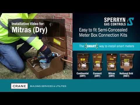 Sperryn Gas Meter MITRAS BOX 22mm Compression fitting installation instructions