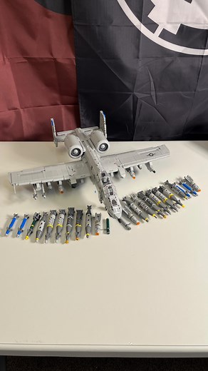 @battalion.bricks on Instagram: "Each lego military jet brings the need for lego missiles and bombs. I’ve chosen the A-10 and F-22 to showcase the air to surface / air to air ordnance each platform could carry. The A-10 can carry a variety of rocket pods, guided bombs, dumb bombs, air to ground missiles like the AGM-65 Maverick, and a few variants of the AIM-9 sidewinder. The F-22, despite being a fighter jet, also has strike capabilities albeit more limited than the A-10 in the form of 1000 lb 