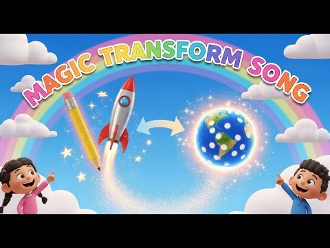 Magic Transform Song | Fun Cartoon Transformations for Kids | 3D Disney Pixar Rhyme