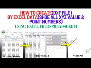 How to create dxf file by excel data
