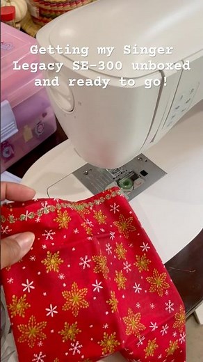 Getting my Singer Legacy SE–300 Sewing & Embroidery Machine Set Up and Ready To Go!￼