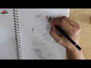 How to draw indian musical instrument dhol, nagada, shahenayi