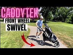 CaddyTek V8 Swivel Wheel Review- Best Selling Golf Push Cart