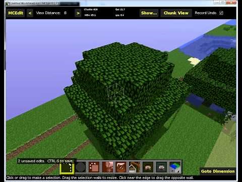 MCEdit Tutorial Navigation and Deleting Blocks